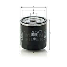 Mann W712/75 Yağ Filtresi