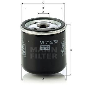 Mann W712/80 Yağ Filtresi