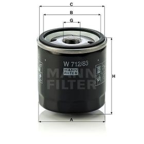 Mann W712/83 Yağ Filtresi