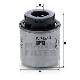 Mann W712/93 Yağ Filtresi