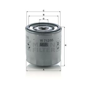 Mann W712/95 Yağ Filtresi