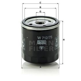 Mann W712/98 Yağ Filtresi