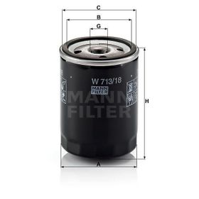 Mann W713/18 Yağ Filtresi