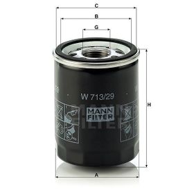 Mann W713/29 Yağ Filtresi