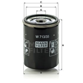 Mann W713/35 Yağ Filtresi