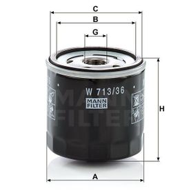 Mann W713/36 Yağ Filtresi
