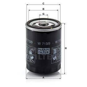 Mann W713/9 Yağ Filtresi