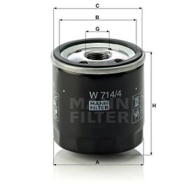 Mann W714/4 Yağ Filtresi