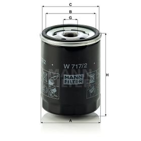 Mann W717/2 Yağ Filtresi
