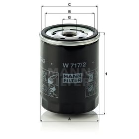 Mann W717/2 Yağ Filtresi