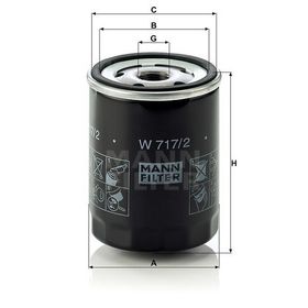 Mann W717/2 Yağ Filtresi