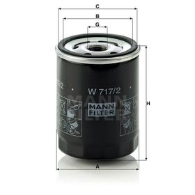 Mann W717/2 Yağ Filtresi