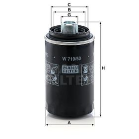 Mann W719/53 Yağ Filtresi