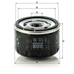 Mann W75/3 Yağ Filtresi