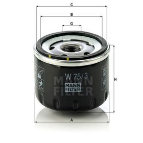 Mann W75/3 Yağ Filtresi