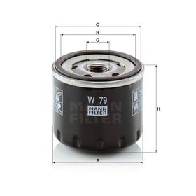 Mann W79 Yağ Filtresi