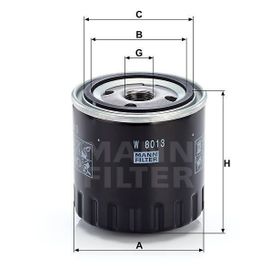 Mann W8013 Yağ Filtresi