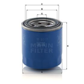 Mann W8017 Yağ Filtresi