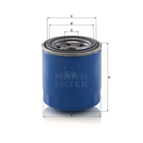 Mann W8017 Yağ Filtresi
