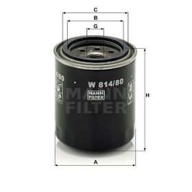 Mann W814/80 Yağ Filtresi