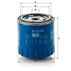 Mann W815/3 Yağ Filtresi