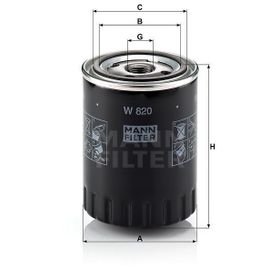 Mann W820 Yağ Filtresi