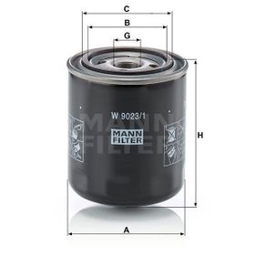 Mann W9023/1 Hidrolik Şanzıman Filtresi