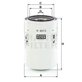 Mann W9072 Yağ Filtresi