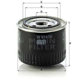 Mann W914/26 Yağ Filtresi