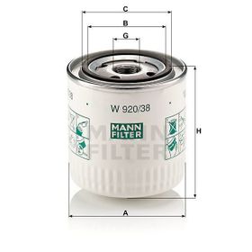 Mann W920/38 Yağ Filtresi