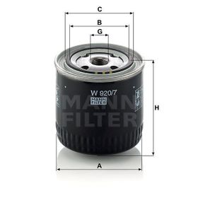 Mann W920/7 Yağ Filtresi