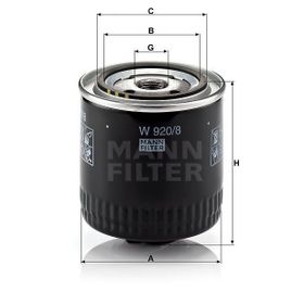 Mann W920/8 Yağ Filtresi