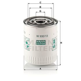 Mann W930/13 Yağ Filtresi