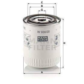 Mann W930/20 Yağ Filtresi