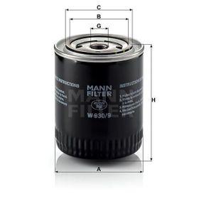 Mann W930/9 Yağ Filtresi