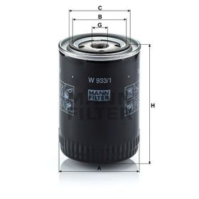 Mann W933/1 Yağ Filtresi