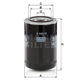 Mann W940/91 Yağ Filtresi