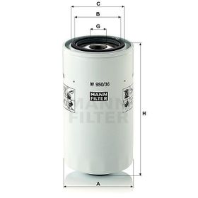Mann W950/36 Yağ Filtresi