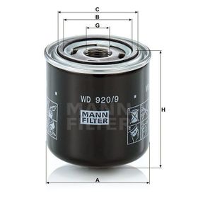 Mann WD920/9 Yağ Filtresi