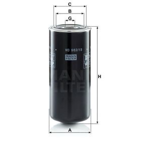 Mann WD962/15 Yağ Filtresi