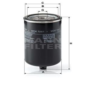 Mann WDK724/1 Yakıt Filtresi