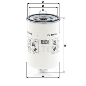 Mann WK1150/2 Yakıt Filtresi