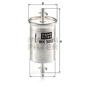 Mann WK5003 Yakıt Filtresi