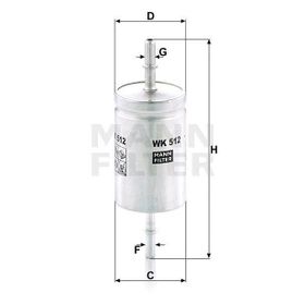 Mann WK512 Yakıt Filtresi