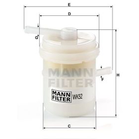 Mann WK52 Yakıt Filtresi