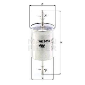 Mann WK6032 Yakıt Filtresi