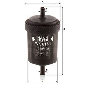 Mann WK613/1 Yakıt Filtresi