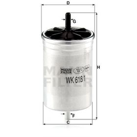 Mann WK618/1 Yakıt Filtresi
