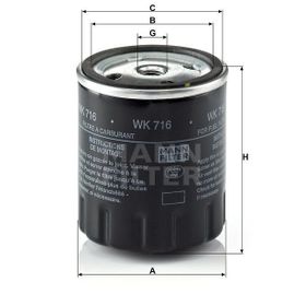 Mann WK716 Yakıt Filtresi