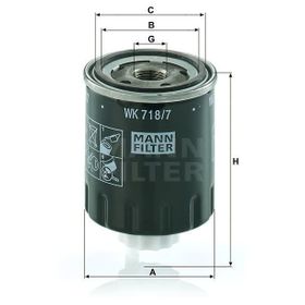 Mann WK718/7 Yakıt Filtresi